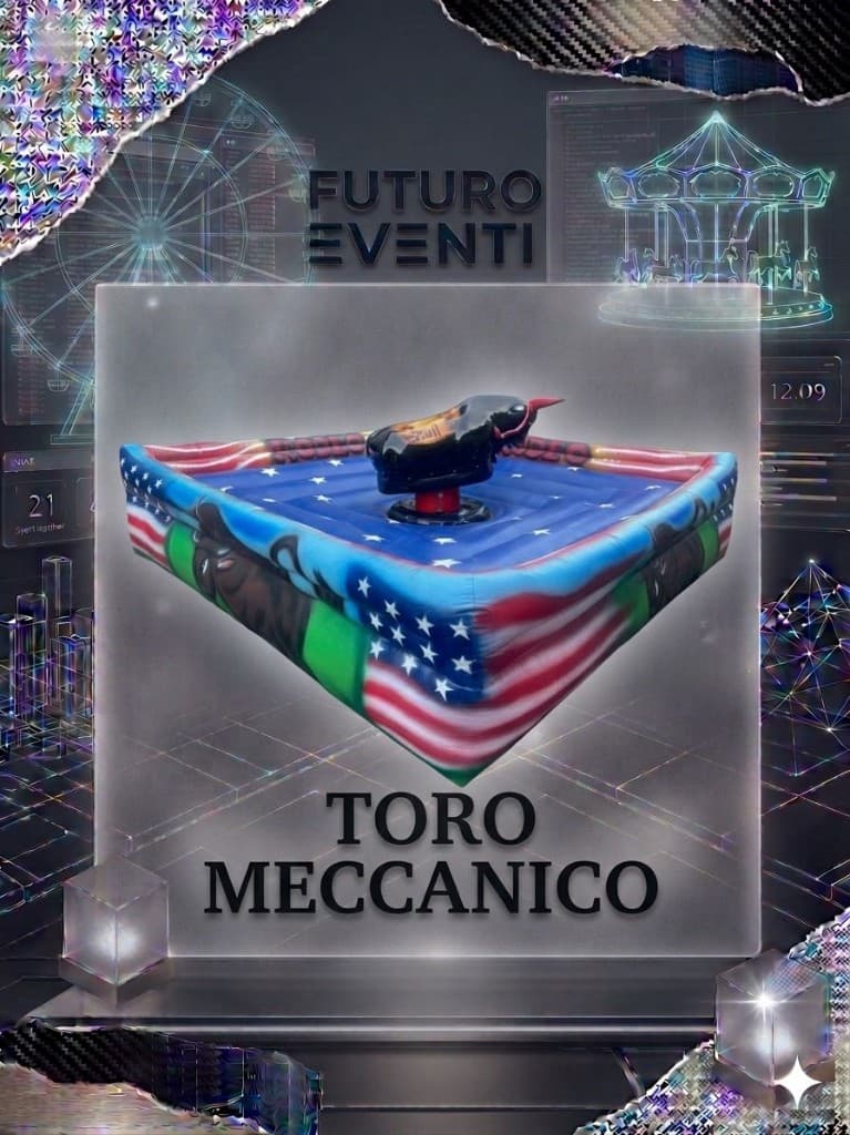 Noleggio Toro Meccanico FuturoEventi - attrazione per eventi aziendali e feste